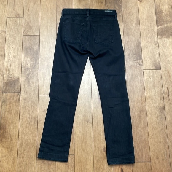 Citizens Of Humanity COH Elson Jeans Medium Rise Straight Leg Black Clean Hem 26 - Picture 11 of 13